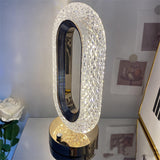 Simple Light Luxury Touch Desktop Atmosphere Crystal Lamp Decorative Home Decor